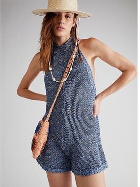 Free people Molly knit  playsuit romper